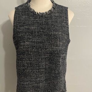 Mud Pie Black and Blue Tweed Top